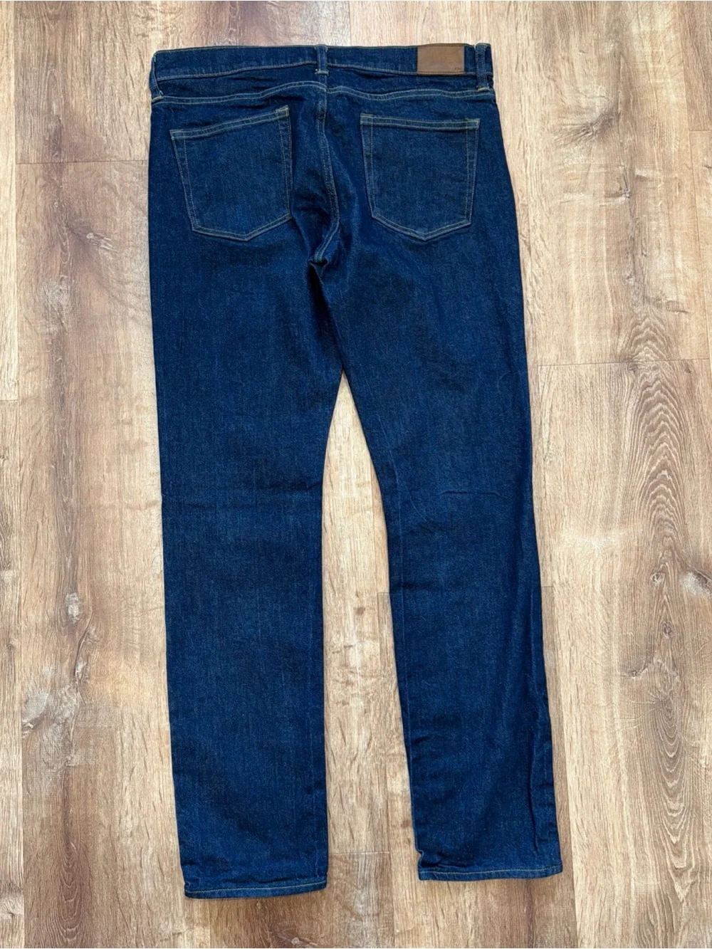 J. Crew 484 Jeans Mens 34x34 Blue Kurabo Japanese Denim Slim Tapered Fit Dark